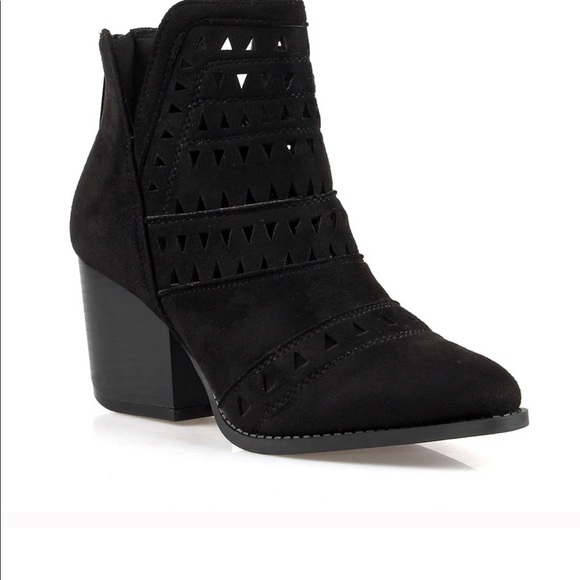 Nature breeze black laser cut bootie - Picture 4 of 8